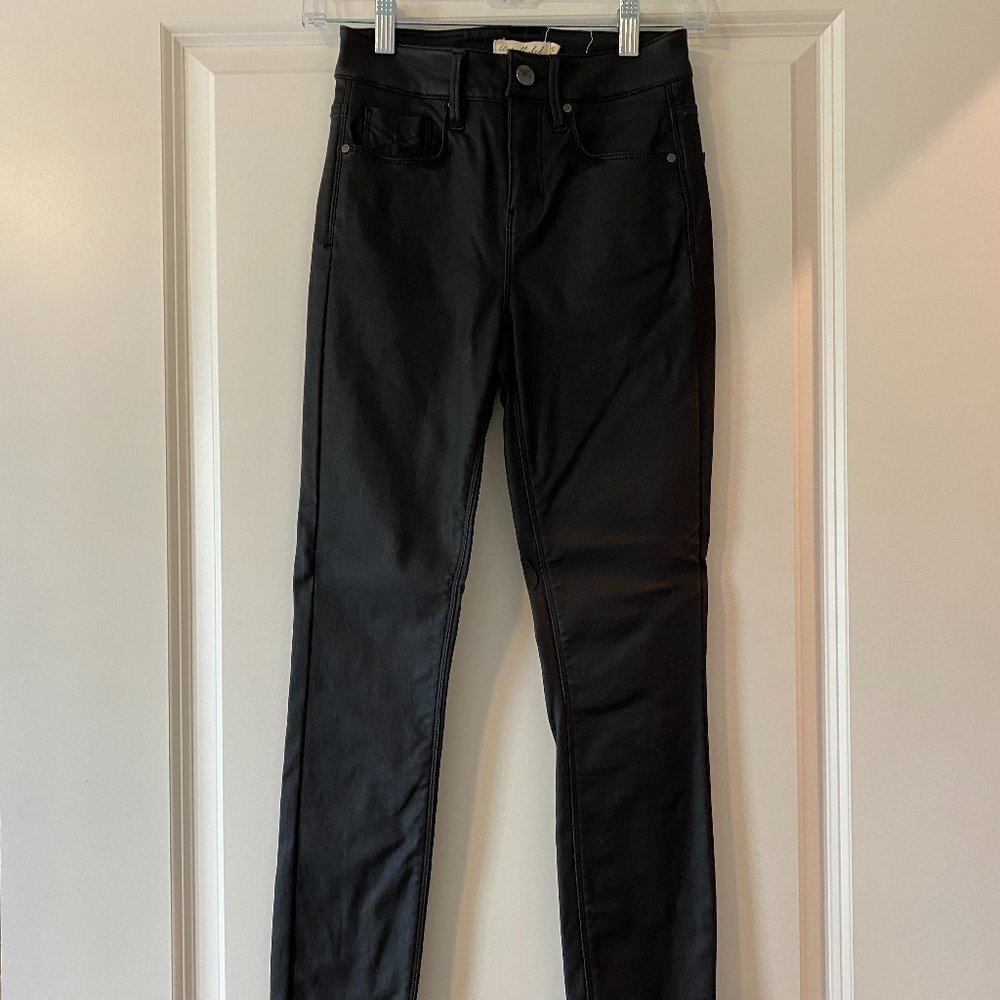 Skinny Faux leather black pants